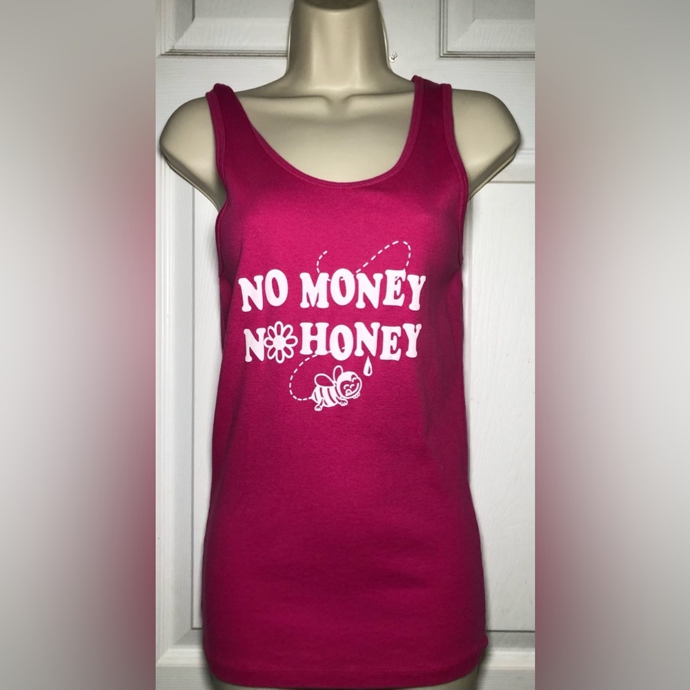 Women’s Funny tank top “No Money No Honey” Size XL